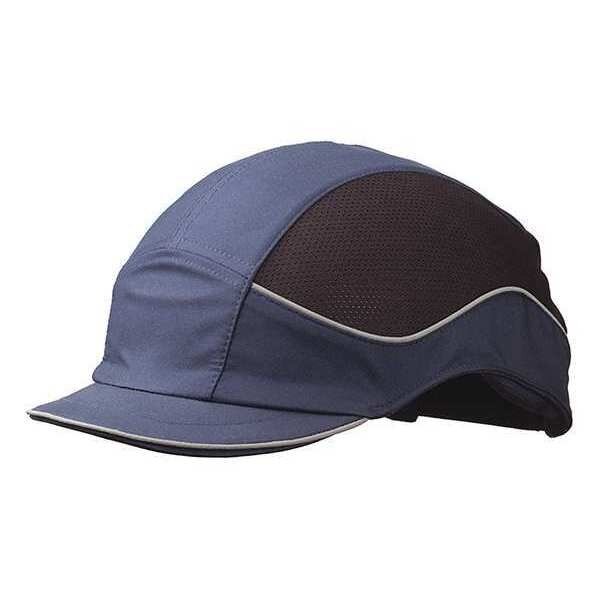 Bump Cap, Short Brim Baseball, Inner ABS Polymer, Outer Nylon, Hook-and-Loop Suspension, Navy, Surflex, Mfr#: SCARVA3NVY