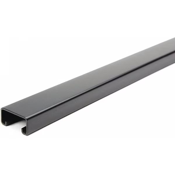 Strut Chan, 5ft.L, Blk Paintd Steel, 14 ga., EnjoyTool Select, Mfr#: FS-500 FBK 60.00