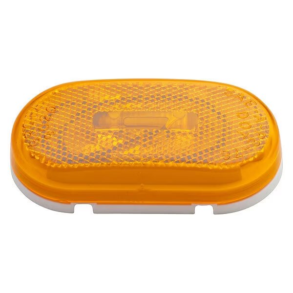 Marker Lamp, Oval With Reflector, Yellow, Width: 2", Grote, Mfr#: 45933