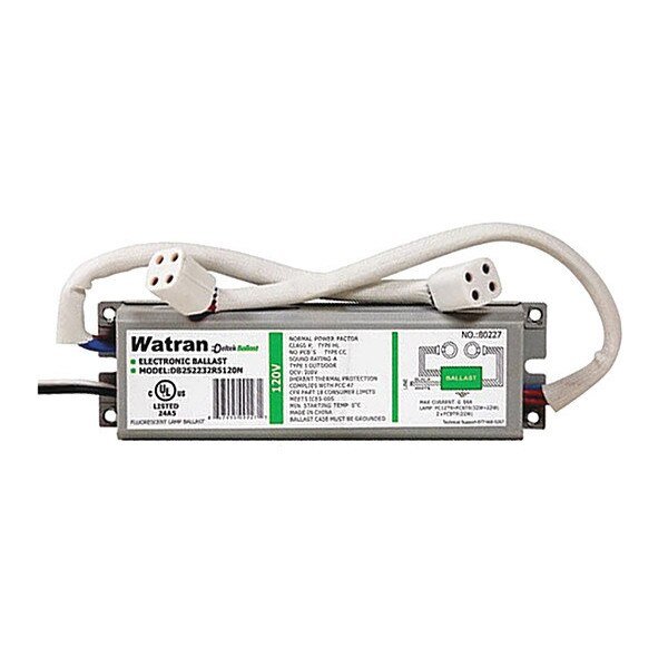 Electronic Ballast, Input Watts 32, 6" L, Watran, Mfr#: 80227