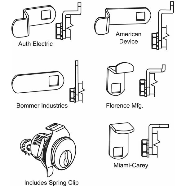 Mailbox Lock, For 4C Pedestal Mailboxes, EnjoyTool Select, Mfr#: 97-75-HL1