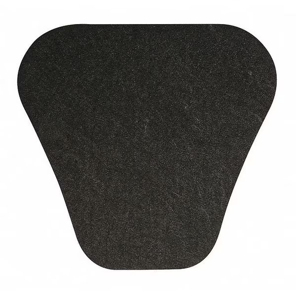 Black Urinal Floor Mat 18" W x 17" L, 1/16", Pig, Mfr#: GRP7601-BK