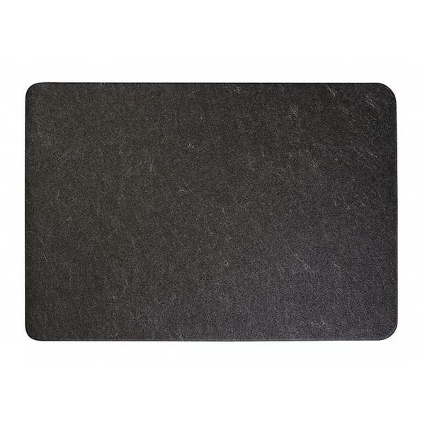 Black Hand Dryer Floor Mat 35" W x 24" L, 1/16", Pig, Mfr#: GRP7607-BK
