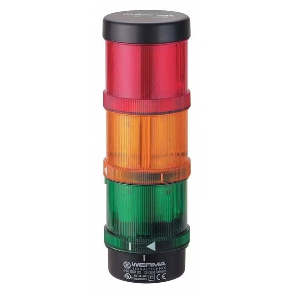Tower Light Assembly, 115VAC, 40mA, 70mm, Werma, Mfr#: 64924001