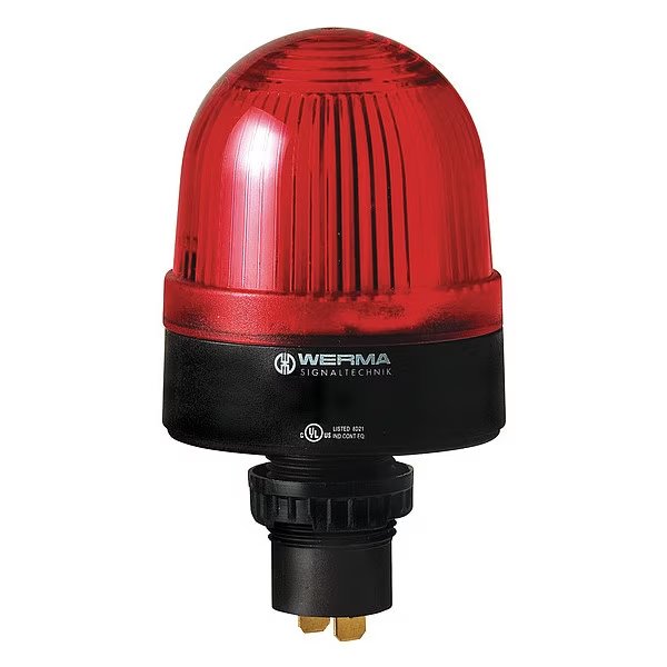 Warning Light, 115VAC, Panel/Conduit Mount, Werma, Mfr#: 20810067