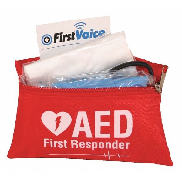 Basic AED Responder Kit in Nylon, 5" H, First Voice, Mfr#: V18112