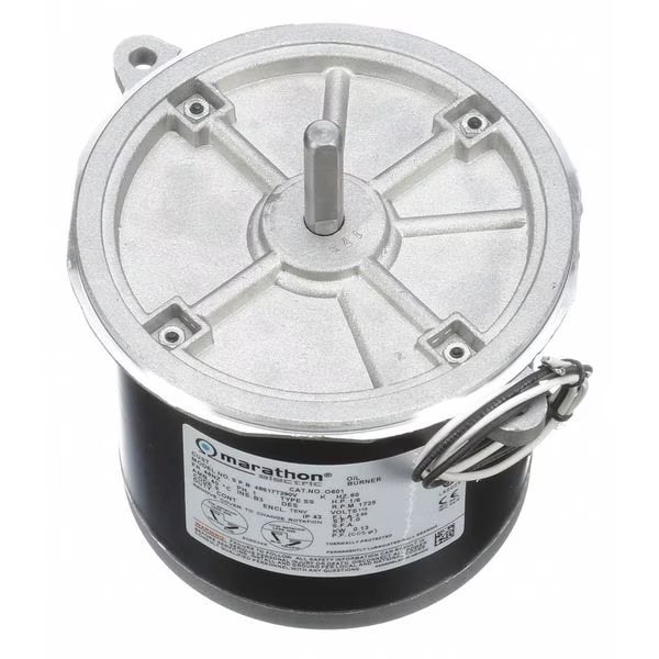 Oil Burner Motor, 1/6 HP, 1725 rpm, 115V, Marathon Motors, Mfr#: 048S17T290