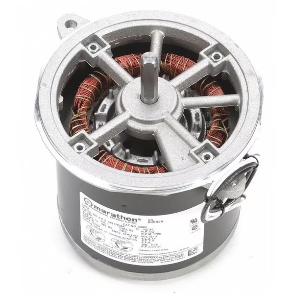 Oil Burner Motor, 1/4 HP, 1725 rpm, 115V, Marathon Motors, Mfr#: 048S17S25