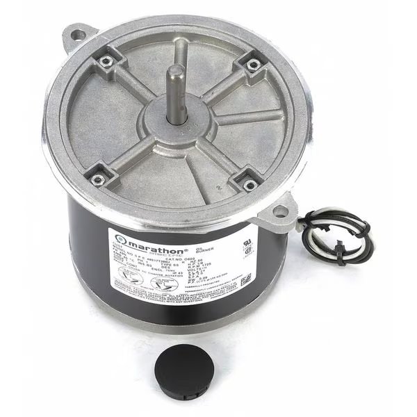 Oil Burner Motor, 1/8 HP, 1725 rpm, 115V, Marathon Motors, Mfr#: 048S17T286