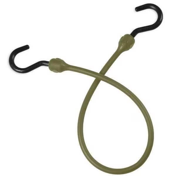 Bungee Cord, Military Green, 12 in. L, The Better Bungee, Mfr#: BBC12NMG