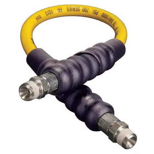 H7202, 2 ft., Thermo-plastic High Pressure Hydraulic Hose, .25 in. Internal Diameter, Enerpac, Mfr#: H7202