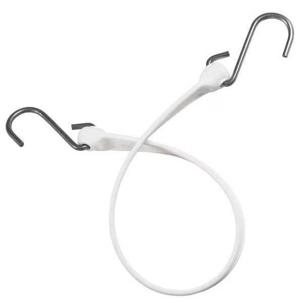 Polystrap, White, 24 in. L, SS, The Better Bungee, Mfr#: BBS24SW