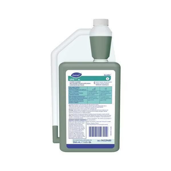 Floor Cleaner, Ammonia, 32 oz., PK6, Diversey, Mfr#: 94529489