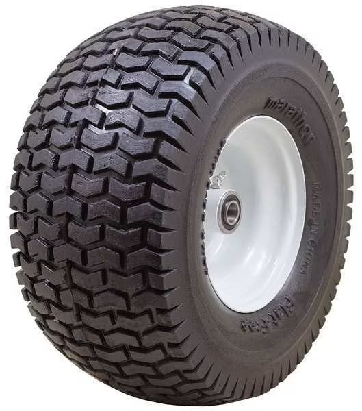 Flat Free Wheel, Polyurethane, 400lb, White, Marastar, Mfr#: 30226