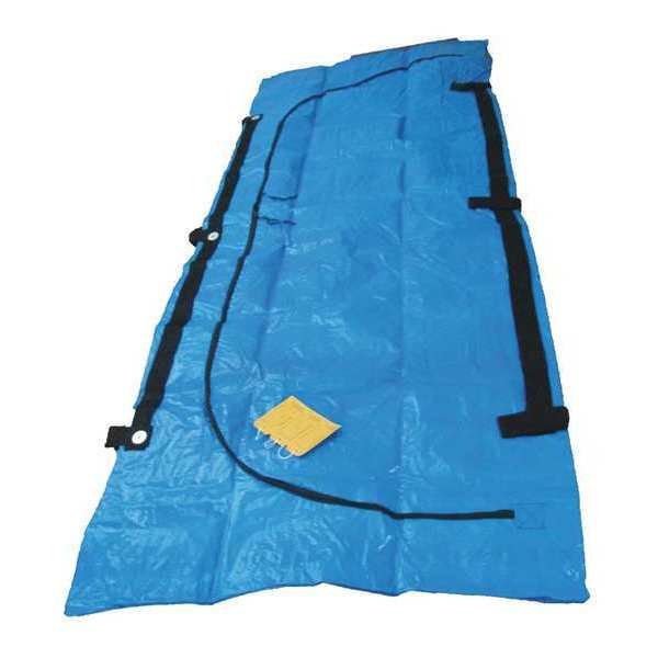 Cadaver Bag, Blue, Vinyl, 92-1/2 in. L, Fsi, Mfr#: F-DISFEMA