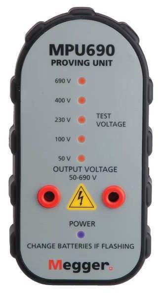 Battery-Operated Proving Unit, Up to 690V, Megger, Mfr#: MPU690