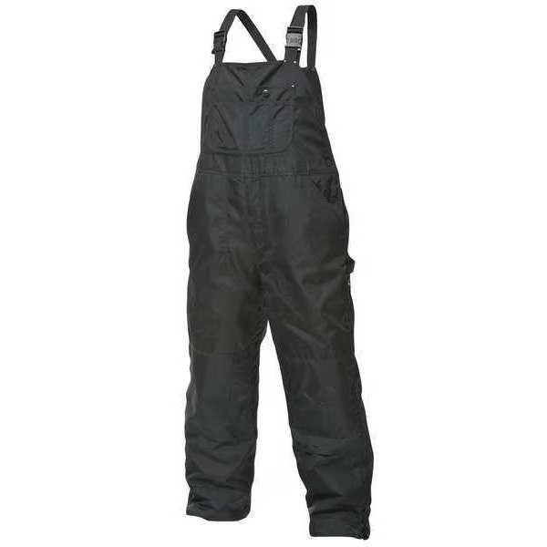 Bib Overalls, Black, Size 42x32 In., Tough Duck, Mfr#: 791016
