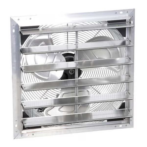 Shutter Mount Exhaust Fan, 18", 1 Speed, 1877 cfm, 115V, Airmaster Fan, Mfr#: 23013