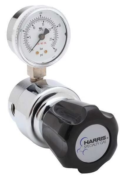 Specialty Gas Regulator, Single Stage, 1/4 in FNPT, 0 to 15 psi, Harris, Mfr#: KH1034