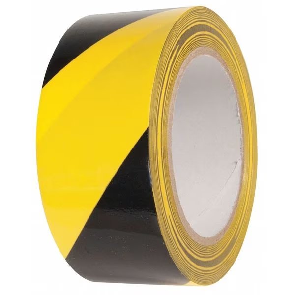 Hazard Markng Tape, Yellow/Black, 2"x108ft, Incom, Mfr#: WT2110
