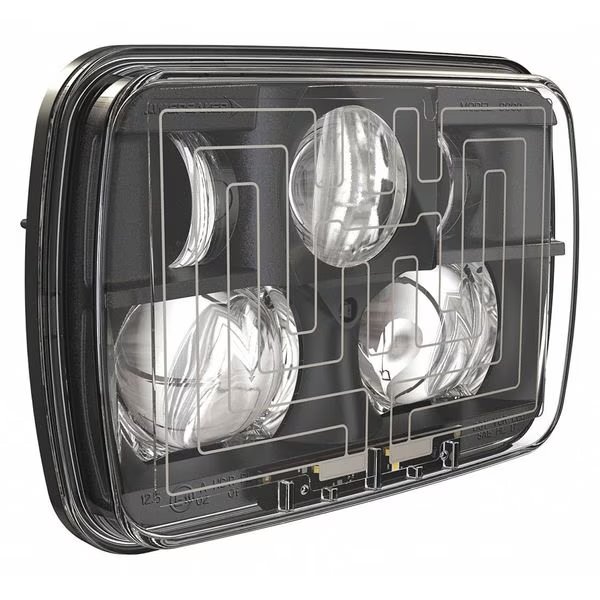 Headlight, LED, 5-19/32" H x 7-7/8" W, J.W. Speaker, Mfr#: 8910 Evo 2
