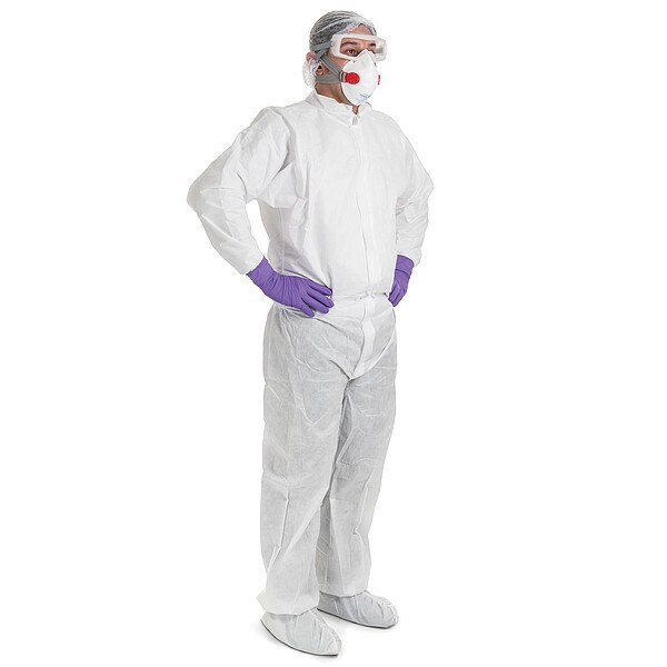Cleanroom Coveralls, 25 PK, Kimtech, Mfr#: 47955