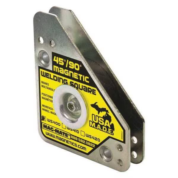 Magnetic Welding Square, 4-3/8in.L, 75 lb., Mag-Mate, Mfr#: WS400AX3
