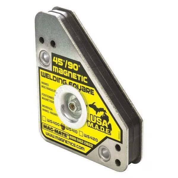 Magnetic Welding Square, 4-3/8in.L, 75 lb., Mag-Mate, Mfr#: WS410AX3