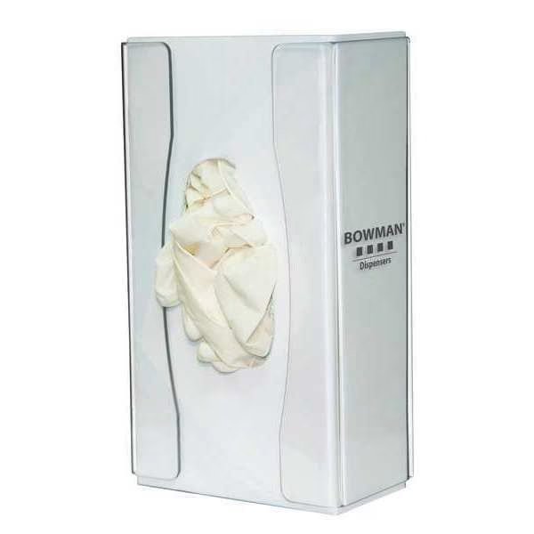 Glove Dispenser, Clear, 2-61/64 in. D, Bowman Dispensers, Mfr#: GL102-0111