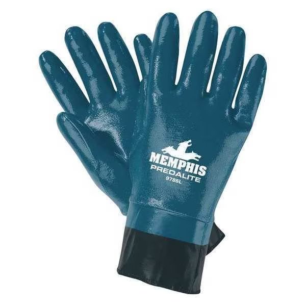 11" Chemical Resistant Gloves, Nitrile, M, 12PK, Mcr Safety, Mfr#: 9786M