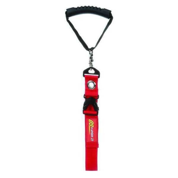 Strap with Handle, Red, Nylon, 16 in. L, Ez Wrap N Go, Mfr#: EZWRANGOSYS