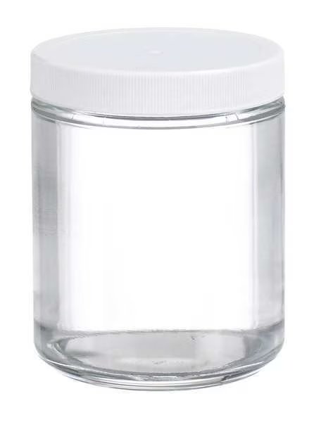 Glass Jar, 8 oz, PK12, Wheaton, Mfr#: W216905