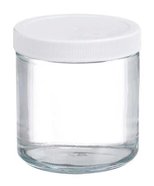 Glass Jar, 16 oz, PK12, Wheaton, Mfr#: W216906