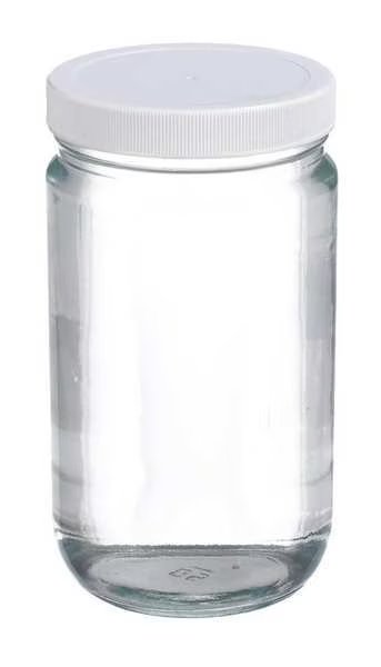 Glass Jar, 32 oz, PK12, Wheaton, Mfr#: W216907
