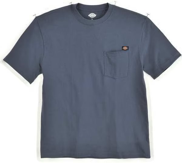 Short Sleeve T-Shirt, Cotton, Dk Navy, XL, Dickies, Mfr#: WS50DN RG XL
