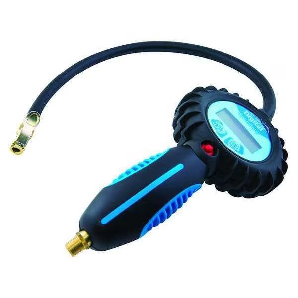Tire Inflator, Black Anodized, 12 in. Size, Omega, Mfr#: 83014