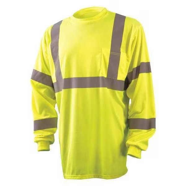 2XL T-Shirt, Hi-Vis Yellow, Occunomix, Mfr#: LUX-LSETP3B-Y2X
