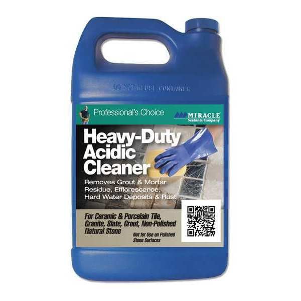 Acidic Cleaner, Bottle, 128 oz., PK4, Miracle Sealants, Mfr#: HDAC4GAL