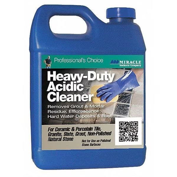 Acidic Cleaner, Bottle, 32 oz., PK6, Miracle Sealants, Mfr#: HDAC6QT