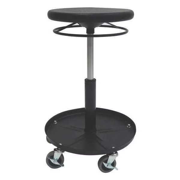 Welding Stool, Height Range 18" to 26", Polyurethane Black, Shopsol, Mfr#: 1010303
