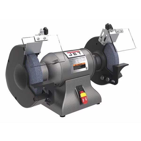 Bench Grinder, 10 in Max. Wheel Dia, 1 in Max. Wheel Thickness, 36/60 Grinding Wheel Grit, Jet, Mfr#: 578010