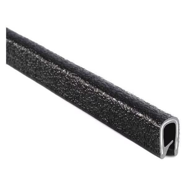 Fit Trim Edge, PVC, Metal, 25 ft Length, 0.39 in Overall Width, Trim-Lok, Mfr#: 1645SB3-338-25
