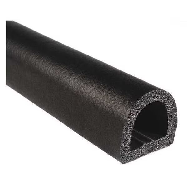 Rubber Seal, D-Shaped, 1"W x 125ft., Trim-Lok, Mfr#: X5272HT-125