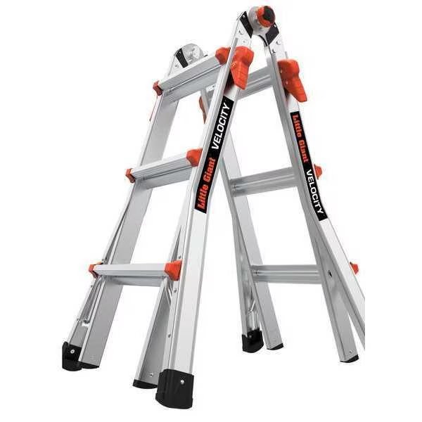 Multipurpose Ladder, 90 Degrees , Extension, Scaffold, Staircase, Stepladder Configuration, 11 ft, Little Giant Ladders, Mfr#: 15413-001