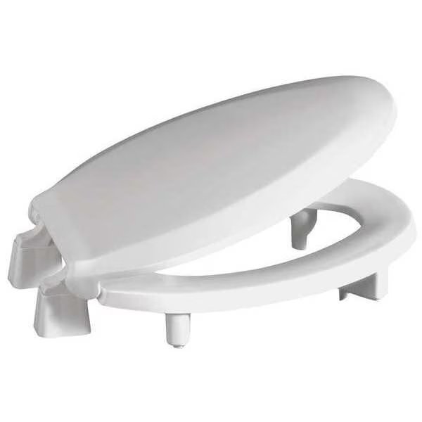 Toilet Seat, With Cover, Plastic, Elongated, White, Centoco, Mfr#: GR3L800STS-001