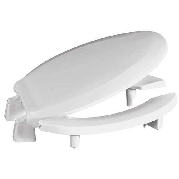 Toilet Seat, With Cover, Plastic, Elongated, White, Centoco, Mfr#: GR3L820STS-001