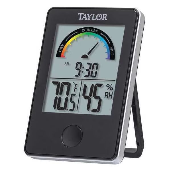 Digital Hygrometer, Indoor, 14 to 122 F, Taylor, Mfr#: 1732