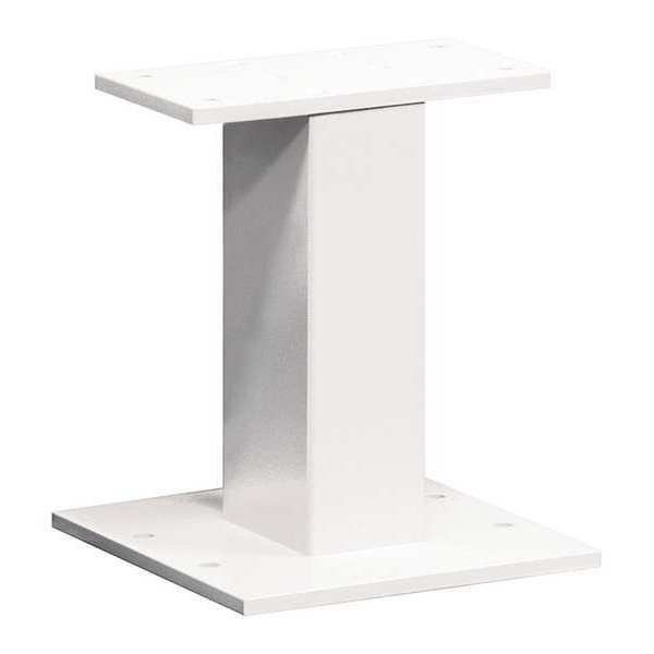 Standard Pedestal, White, Powder Coated, Bolt, 3, 4, Salsbury Industries, Mfr#: 3385WHT