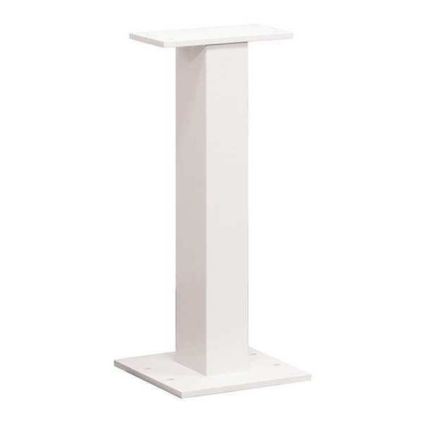 Standard Pedestal, White, Powder Coated, Bolt, 1, 2, Salsbury Industries, Mfr#: 3395WHT