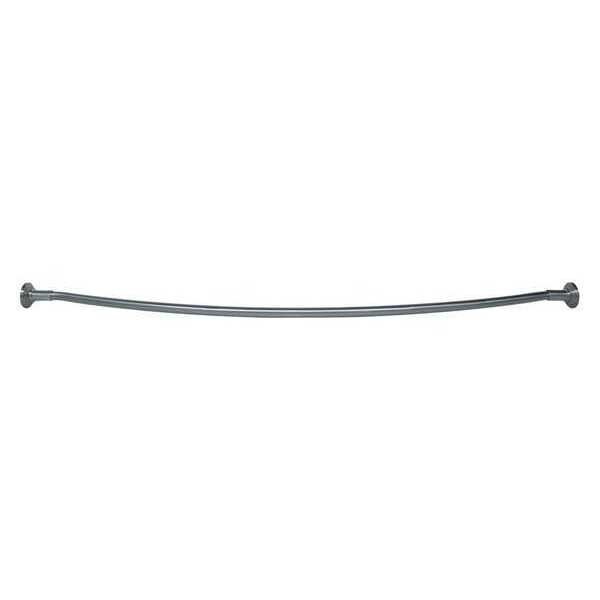 Curved Shower Rod, Satin Nickel, 60 in. L, Taymor, Mfr#: 01-C6289SN